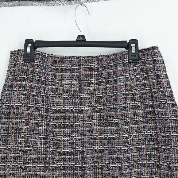 Sugarlips Schoolgirl Mini Wrap Frayed Rainbow Windowpane Plaid Skirt Sz L - Picture 8 of 14